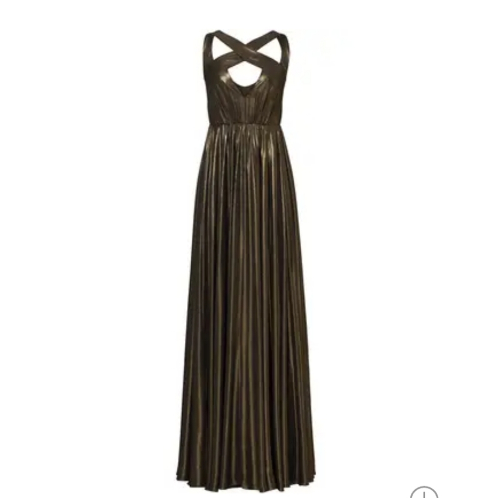 [Halston Heritage] bronze flow gown size 12